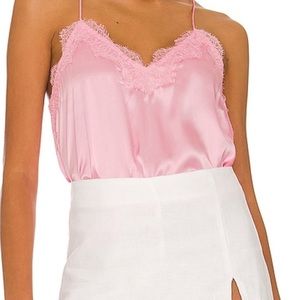 Revolve Pink Lace Cami